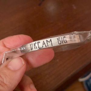 “Dream Big” Silver Tone Cuff Bracelet NEW in Package
